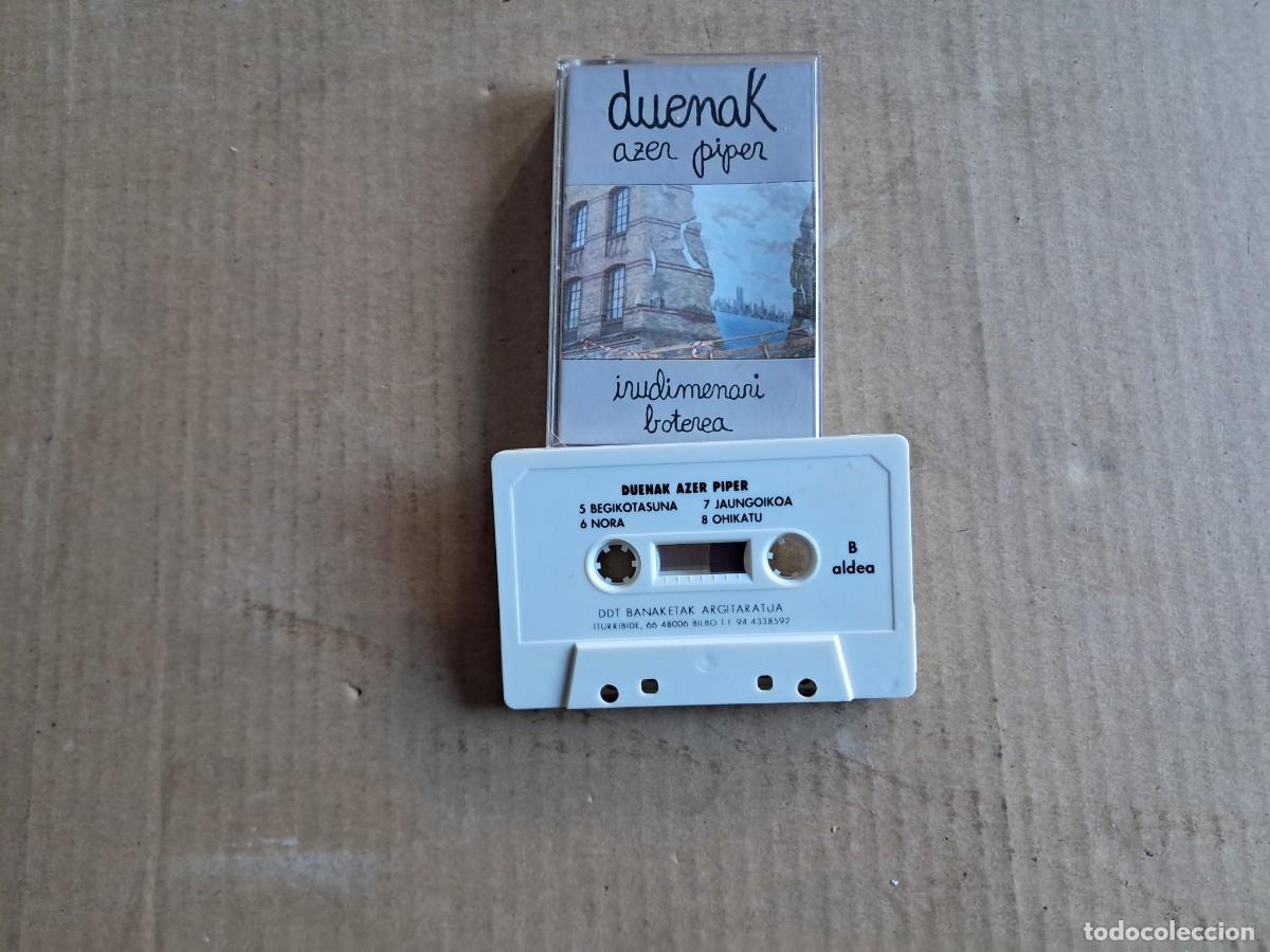 Cassetes antigas: DUENAK AZER PIPER - IRUDIMENARI BOTEREA CASETE 1992 ROCK ALTERNATIVO
