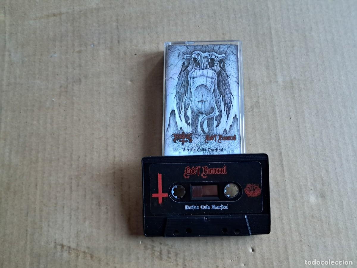 Cassetes antigas: HADEZ & GOD&acute;S FUNERAL - BICEFALO CULTO ANCESTRAL CASETE 2018 BLACK METAL PERU ESPA&Ntilde;A