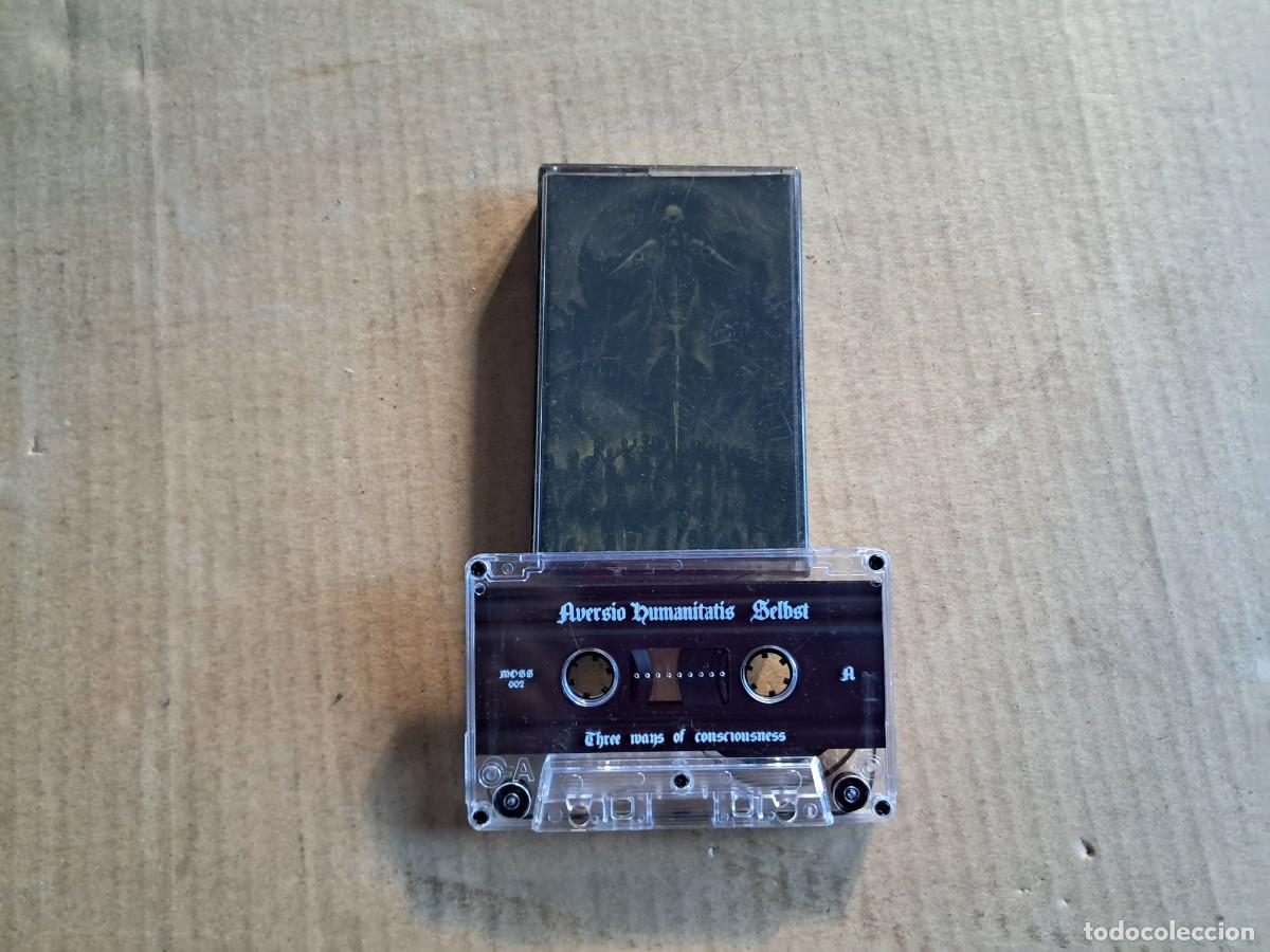 Cassetes antigas: AVERSIO HUMANITAIS & SELBST & NIHIL - THREE WAYS OF CONSCIOUSNESS CASETE 2015 BLACK METAL