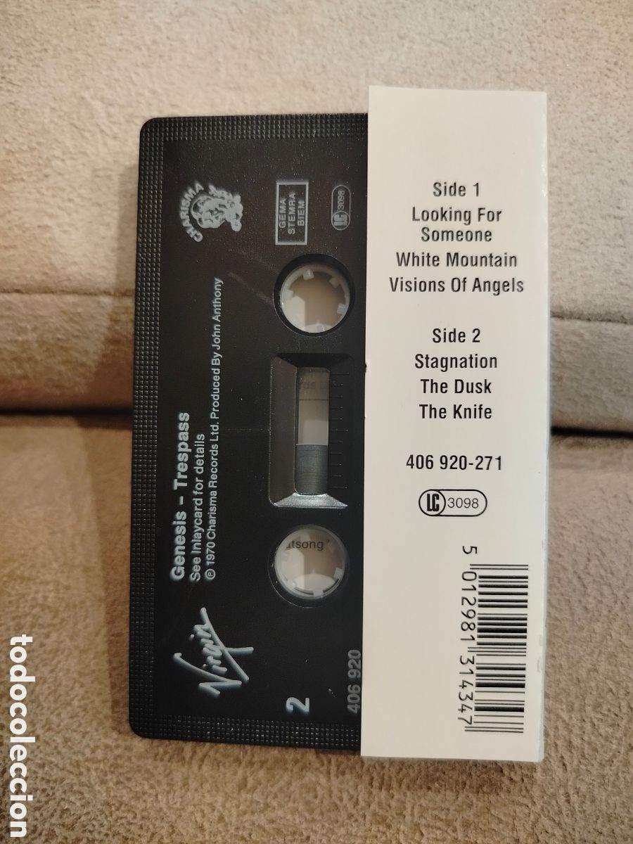 Casetes antiguos: Genesis Cassette Trespass - Foto 2