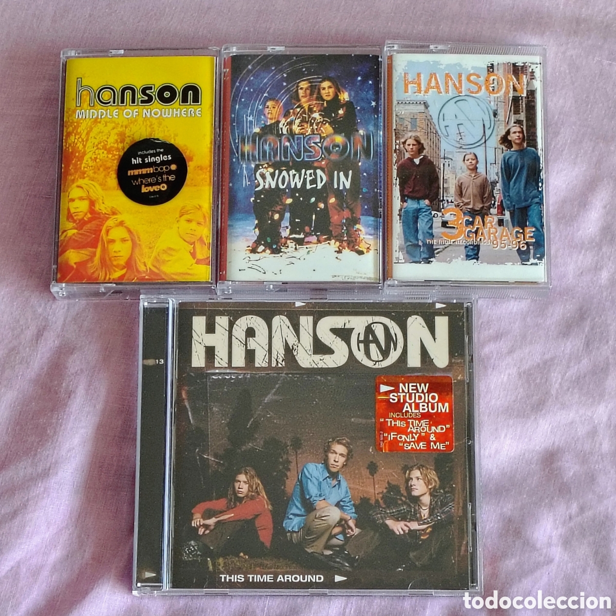 Casetes antiguos: Lote Hanson: 3 Casetes, 1 CD, 1 Libro y Posters - Foto 2