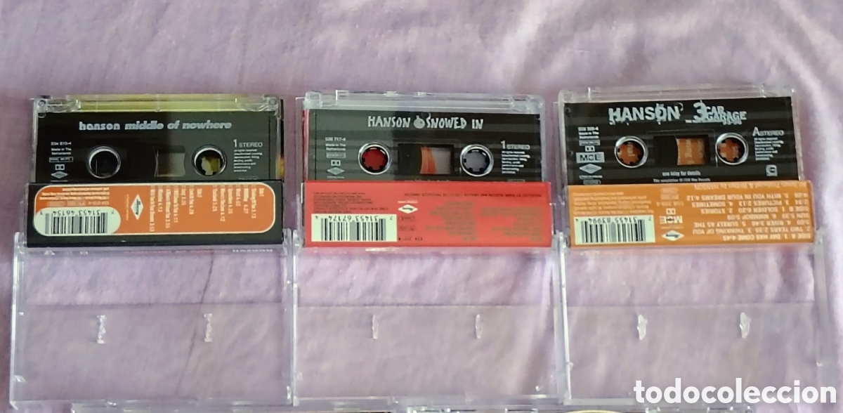 Casetes antiguos: Lote Hanson: 3 Casetes, 1 CD, 1 Libro y Posters - Foto 3