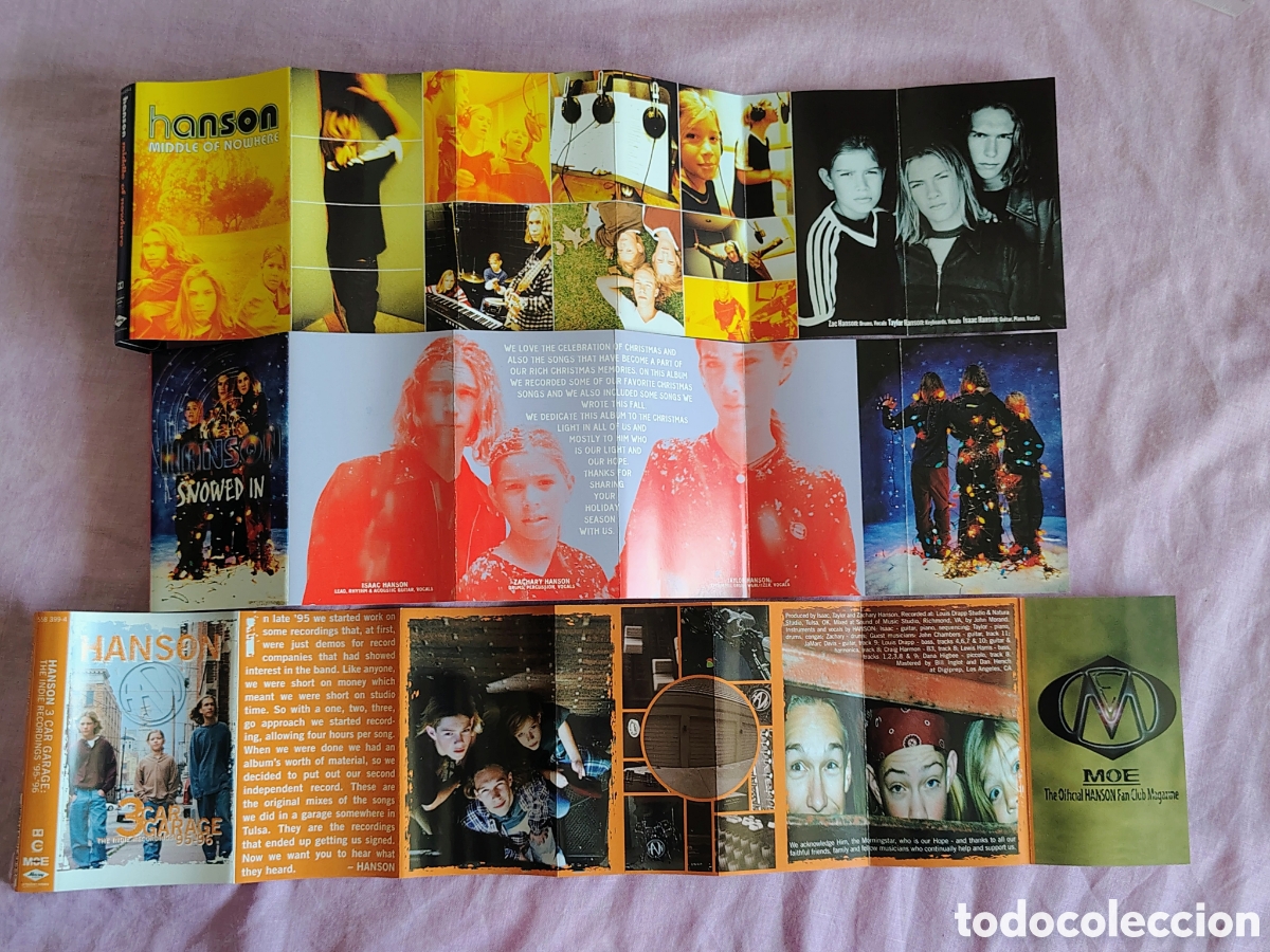 Casetes antiguos: Lote Hanson: 3 Casetes, 1 CD, 1 Libro y Posters - Foto 4