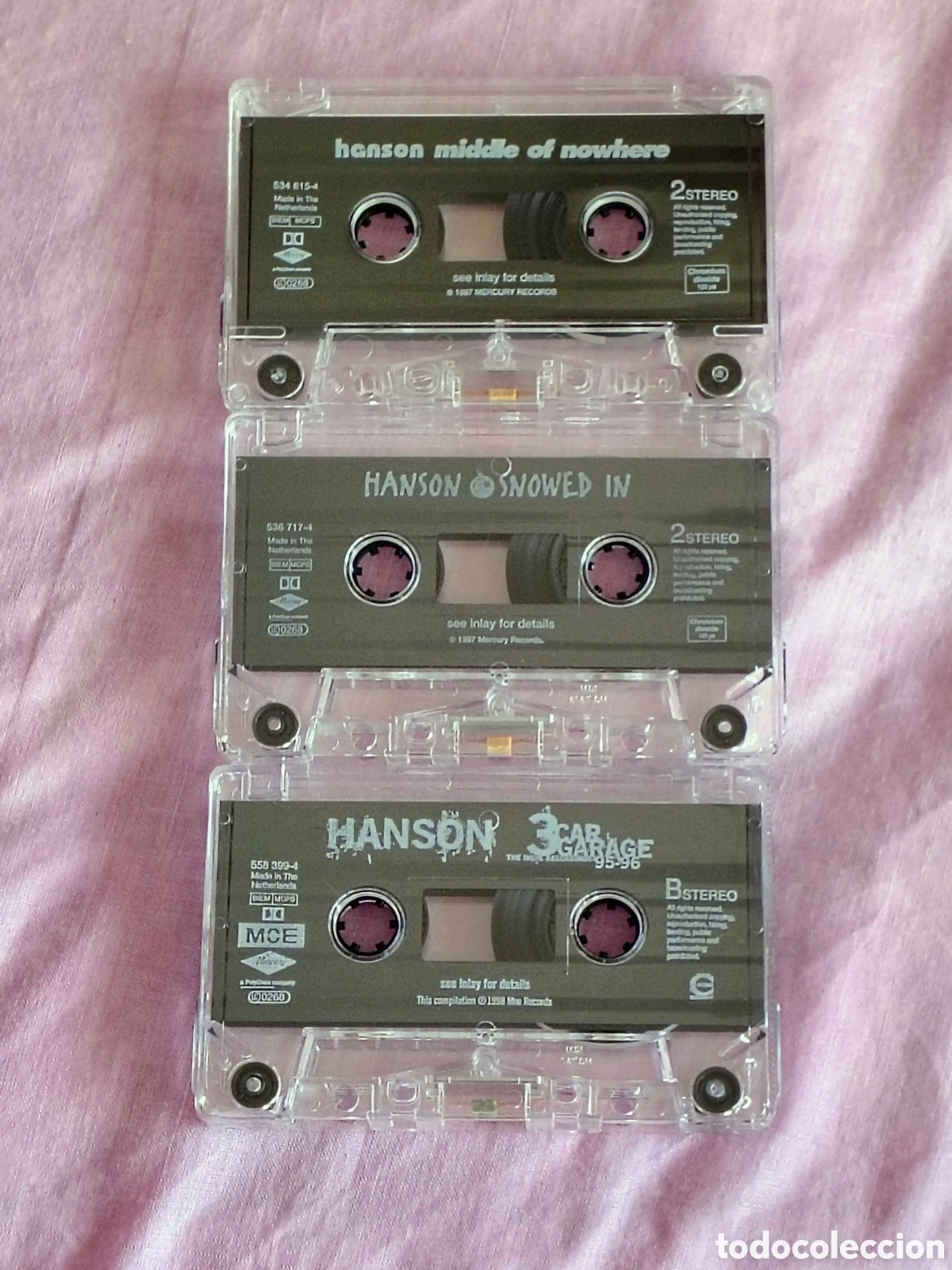 Casetes antiguos: Lote Hanson: 3 Casetes, 1 CD, 1 Libro y Posters - Foto 5
