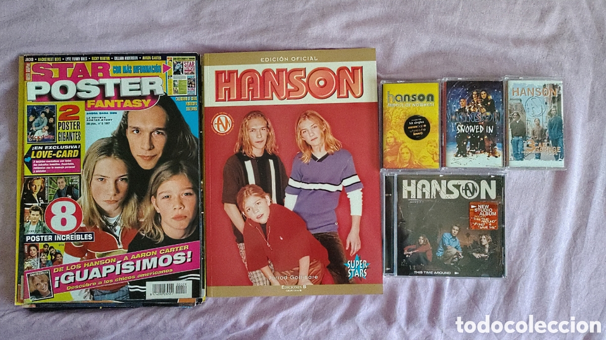 Casetes antiguos: Lote Hanson: 3 Casetes, 1 CD, 1 Libro y Posters - Foto 1