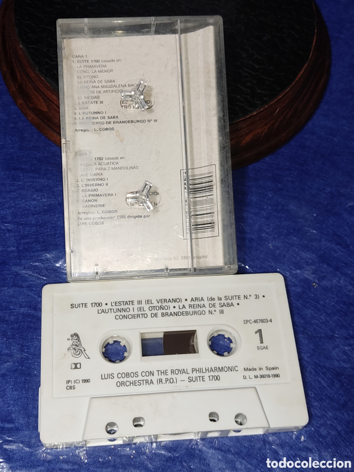 Casetes antiguos: Casete Luis Cobos & Suite 1700. - Foto 2