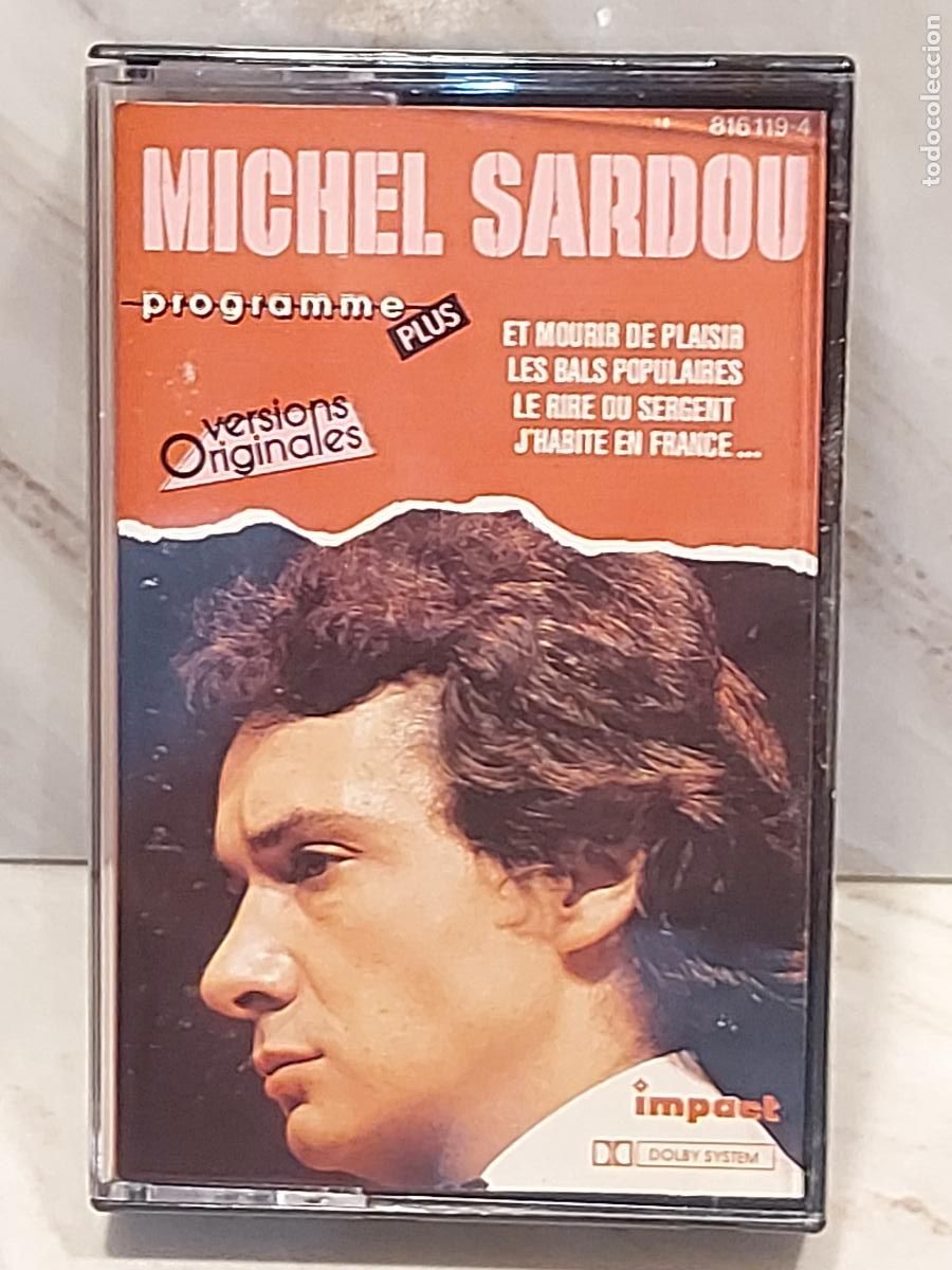 Casetes antiguos: MICHEL SARDOU / MISMO T&Iacute;TULO / PROGRAMME PLUS / MC-IMPACT-1974 / DE LUJO - Foto 1