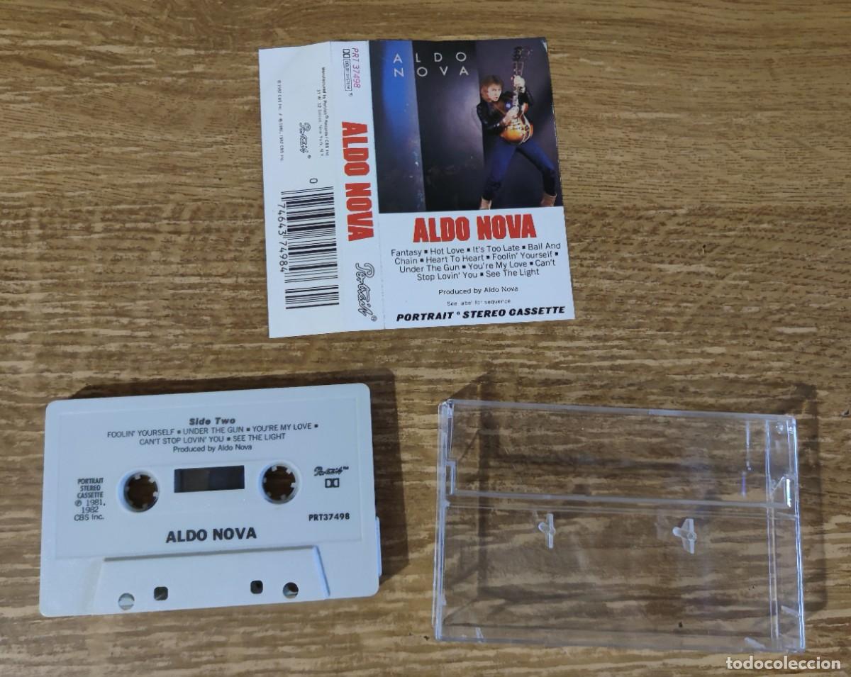 Casetes antiguos: Cassette Aldo Nova - Aldo Nova (1982) ed. americana - Foto 3