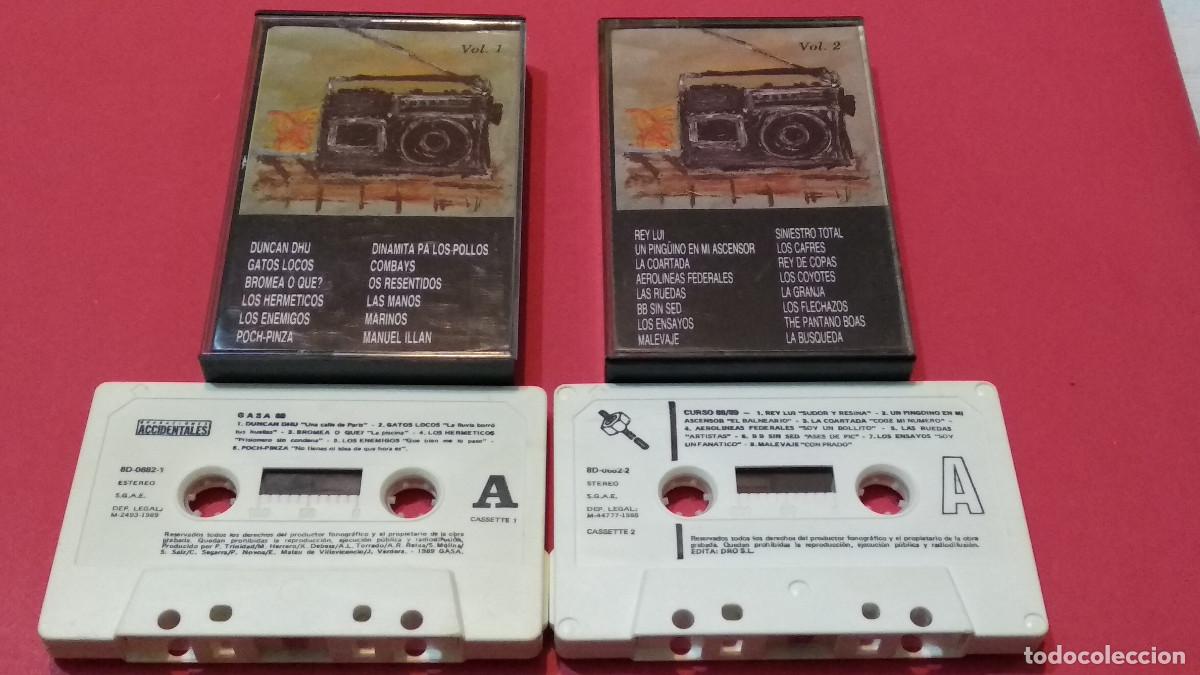 Cassetes antigas: CURSO 88/89 / GASA 88 - VOL 1 Y 2 DOBLE CASETE SINIESTRO TOTAL, OS RESENTIDOS, LOS FLECHAZOS