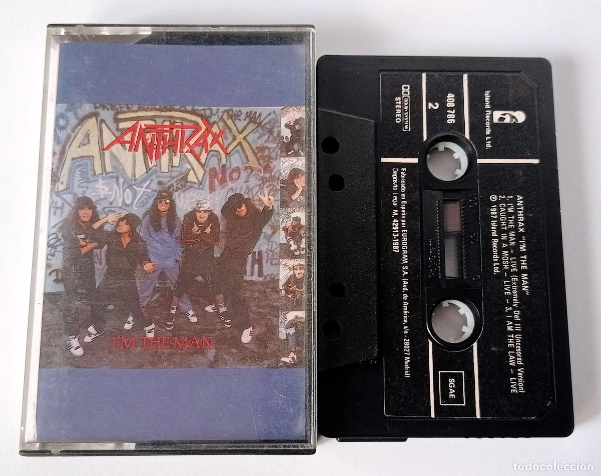 Casetes antiguos: CASSETTE ANTHRAX - I&acute;M THE MAN - Foto 1