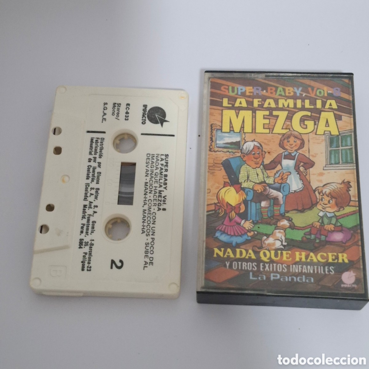 Casetes antiguos: CINTA CASETE INFANTIL A&Ntilde;OS 80 LA FAMILIA MEZGA