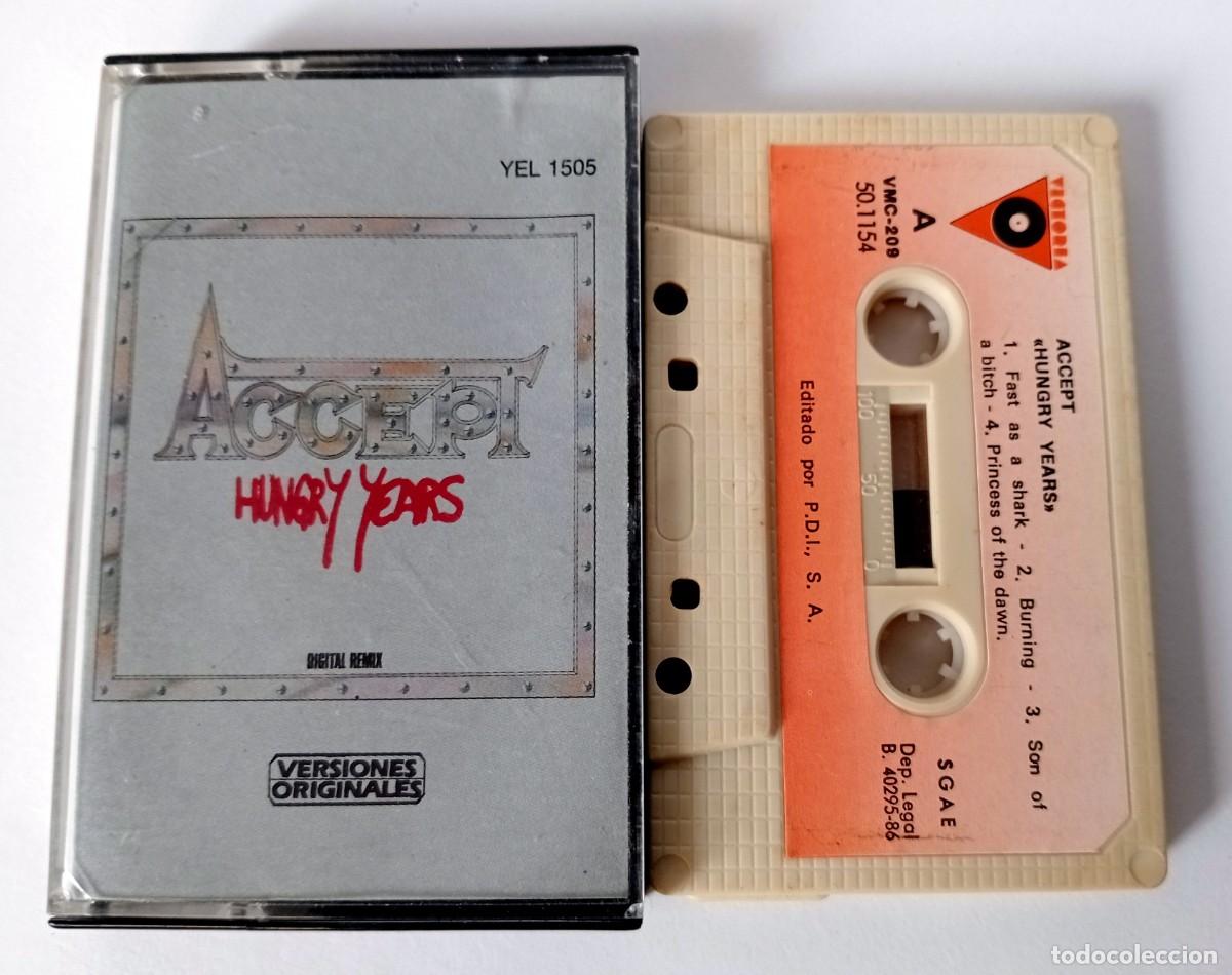 Casetes antiguos: CASSETTE ACCEPT - HUNGRY YEARS - Foto 1