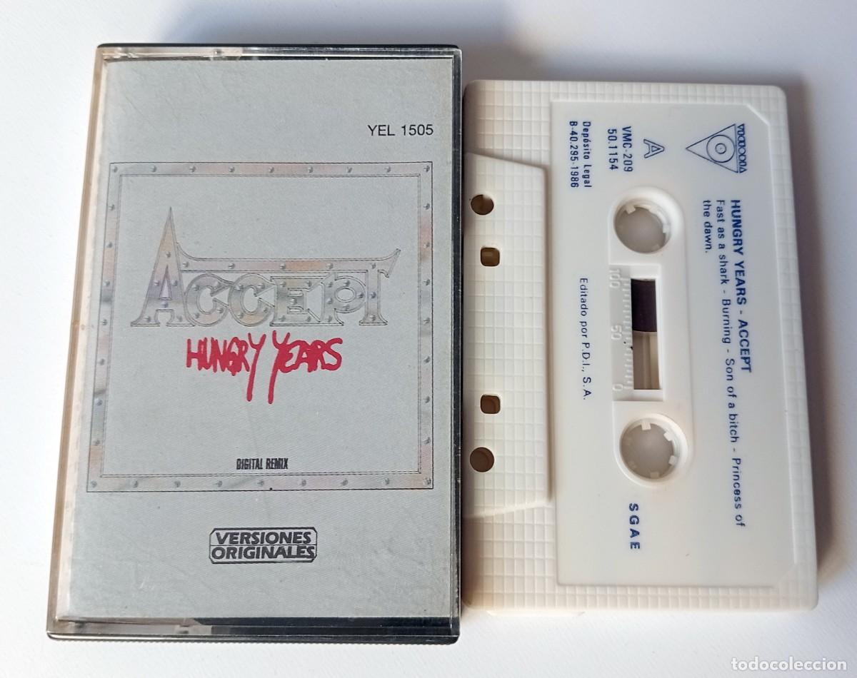 Casetes antiguos: CASSETTE ACCEPT - HUNGRY YEARS - Foto 1