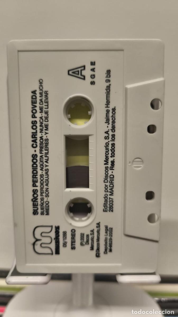 Casetes antiguos: Carlos Poveda - Sue&ntilde;os Perdidos (Cassette) 2 - Foto 4
