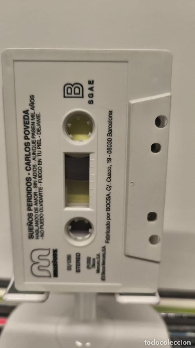 Casetes antiguos: Carlos Poveda - Sue&ntilde;os Perdidos (Cassette) 2 - Foto 5