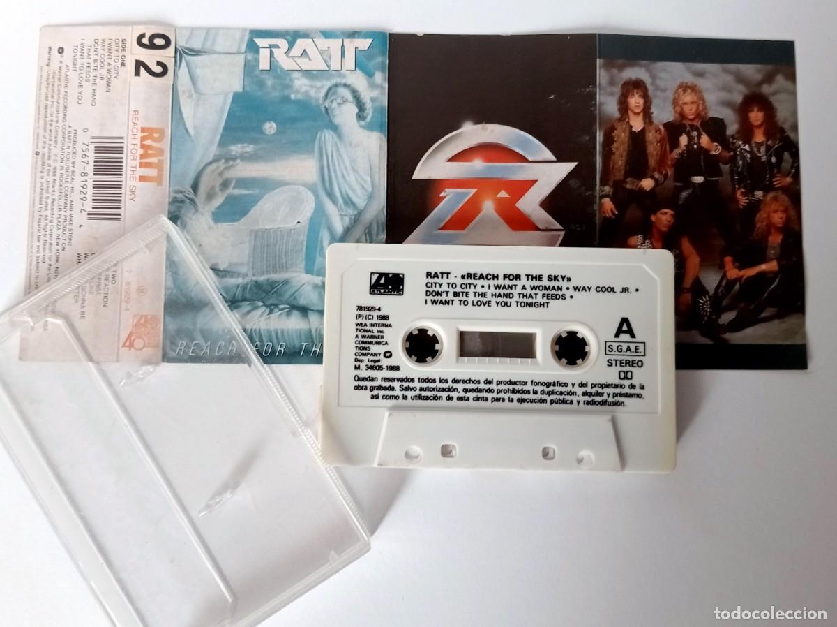 Casetes antiguos: CASSETTE RATT - REACH FOR THE SKY - Foto 2