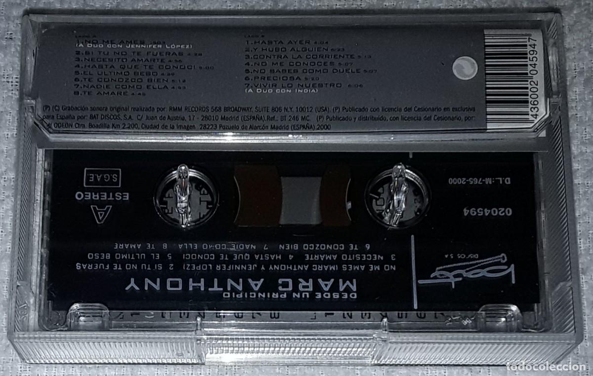Casetes antiguos: K7 - MARC ANTHONY - DESDE UN PRINCIPIO - Foto 2