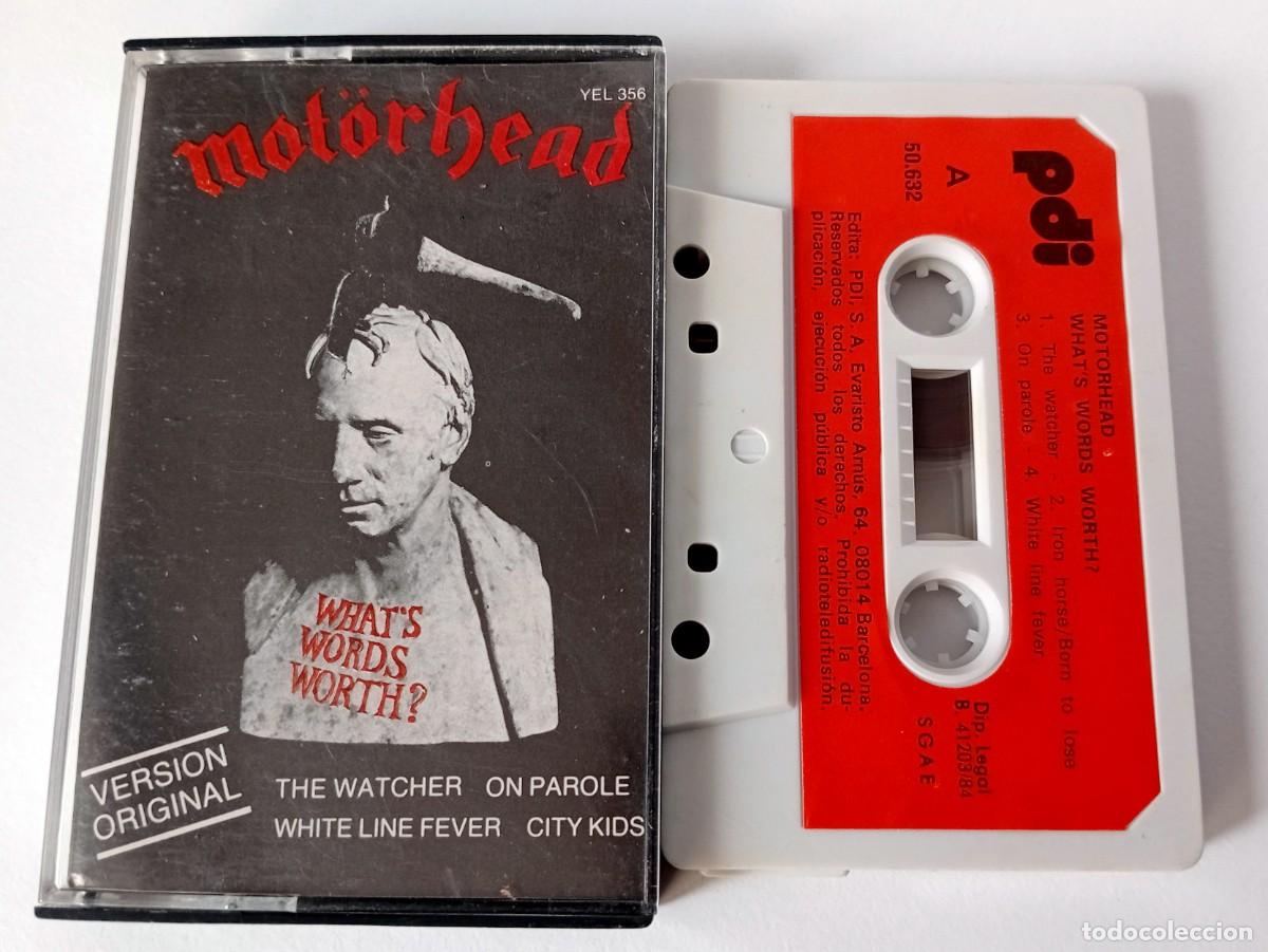 Casetes antiguos: CASSETTE MOTORHEAD - WHAT&acute;S WORDS WORTH - Foto 1