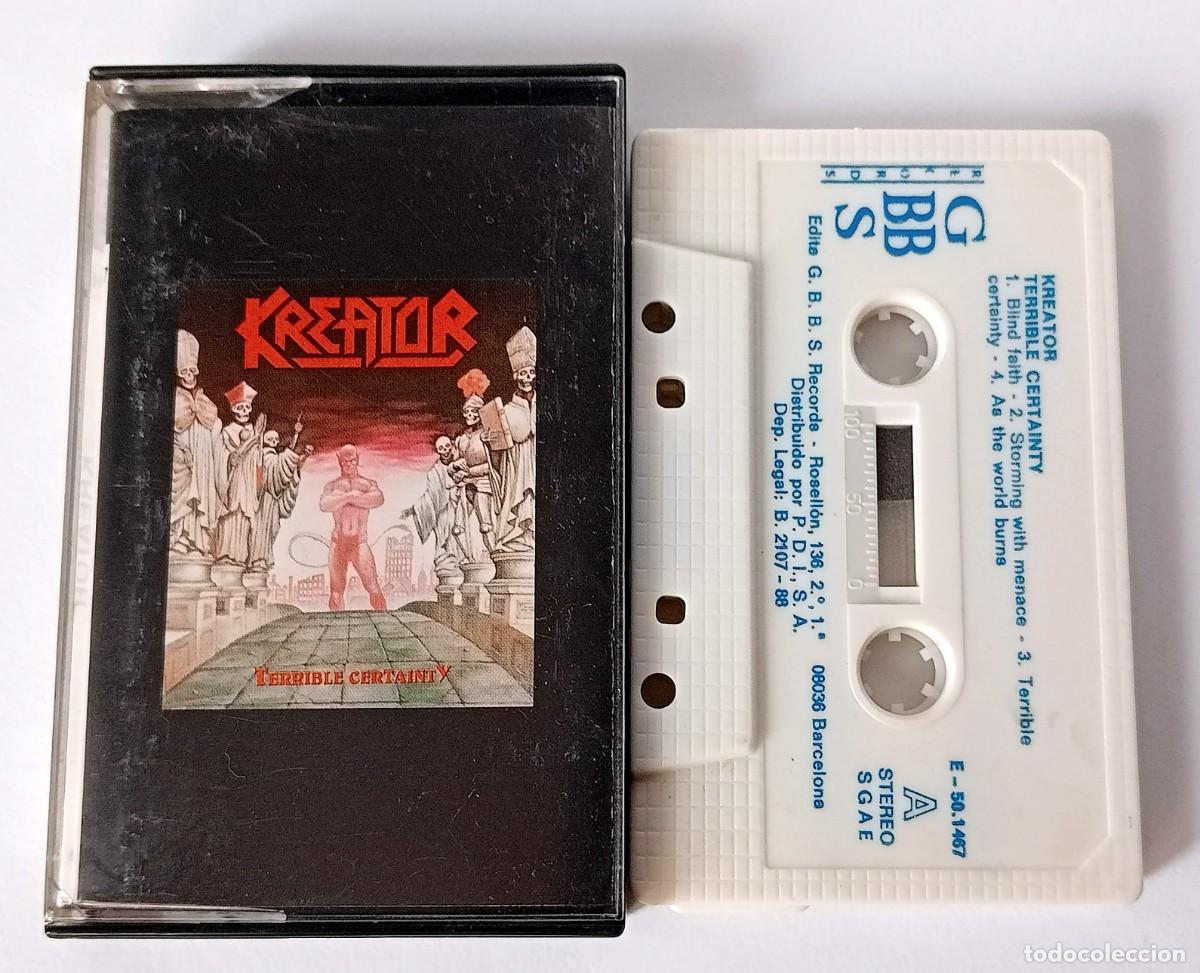 Casetes antiguos: CASSETTE KREATOR - TERRIBLE CERTAINLY - Foto 1