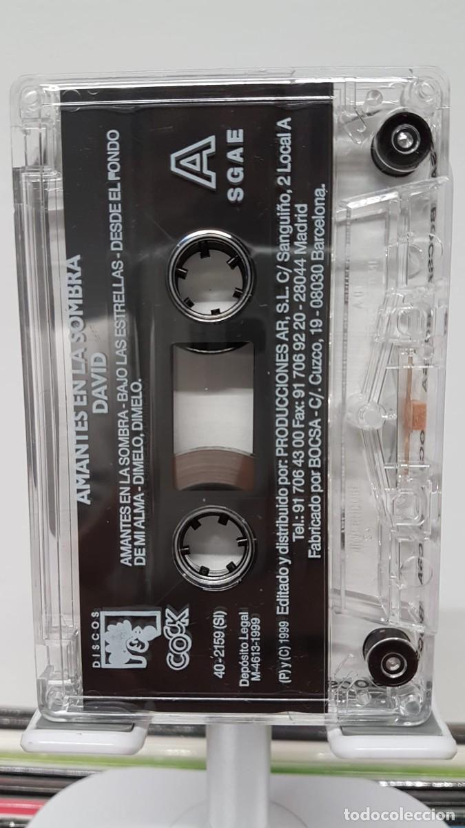 Casetes antiguos: David - Amantes en la Sombra (Cassette) 2 - Foto 4