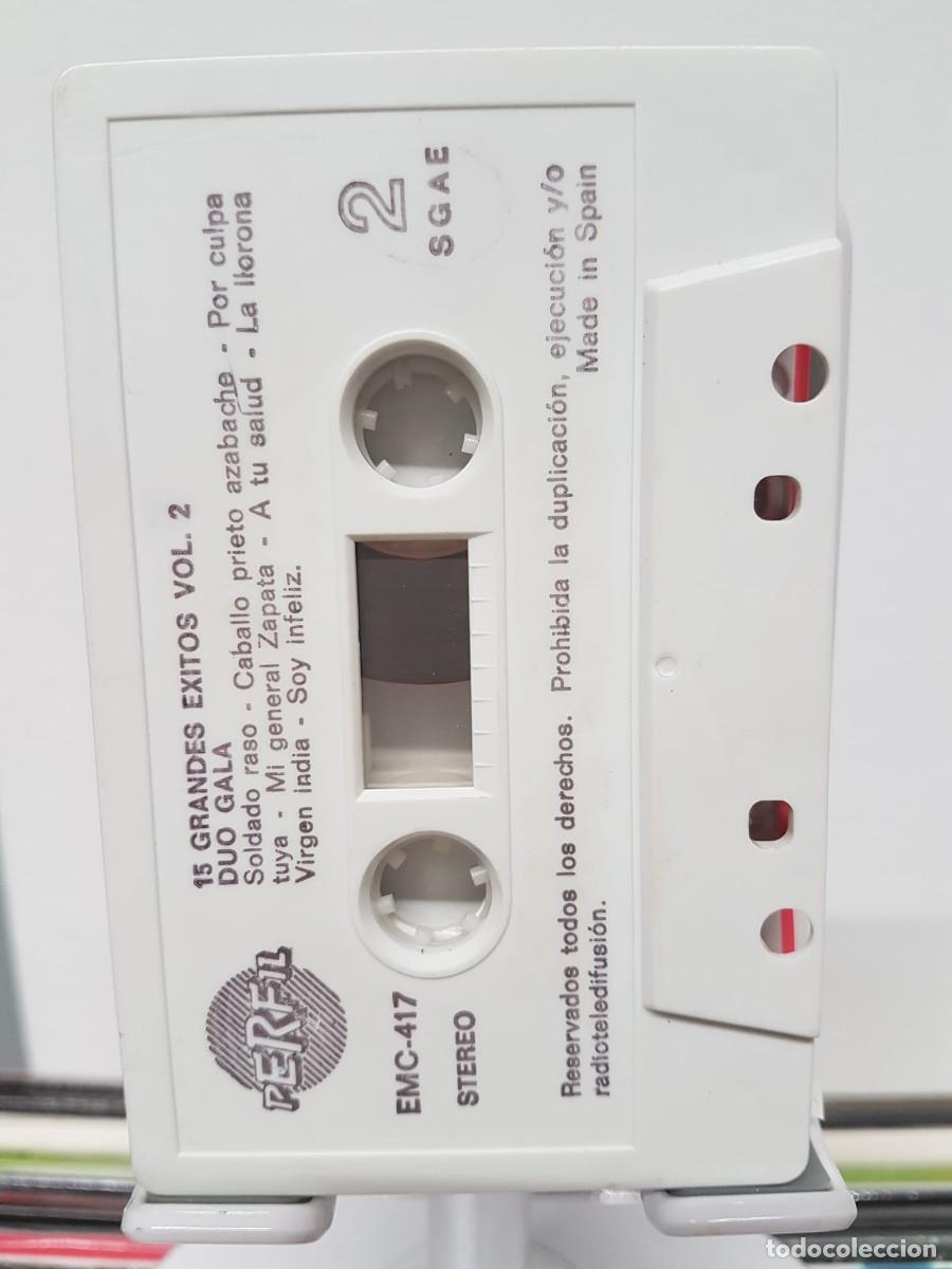 Casetes antiguos: D&uacute;o Gala - 15 Grandes &Eacute;xitos Vol. 2 (Cassette) - Foto 5