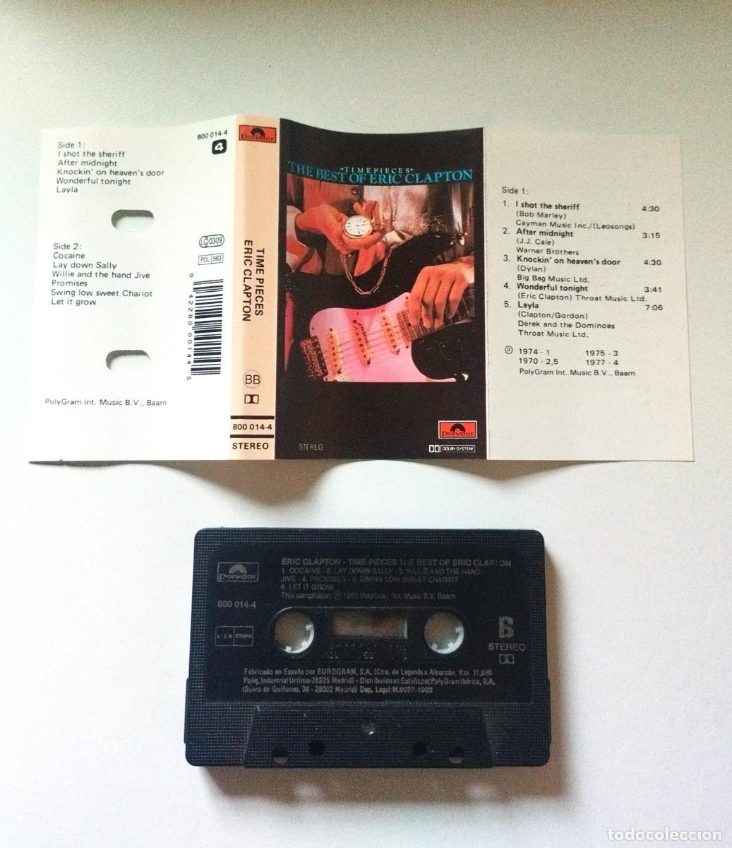 Casetes antiguos: Cassette Eric Clapton Time Pieces. Recopilatorio - Foto 2