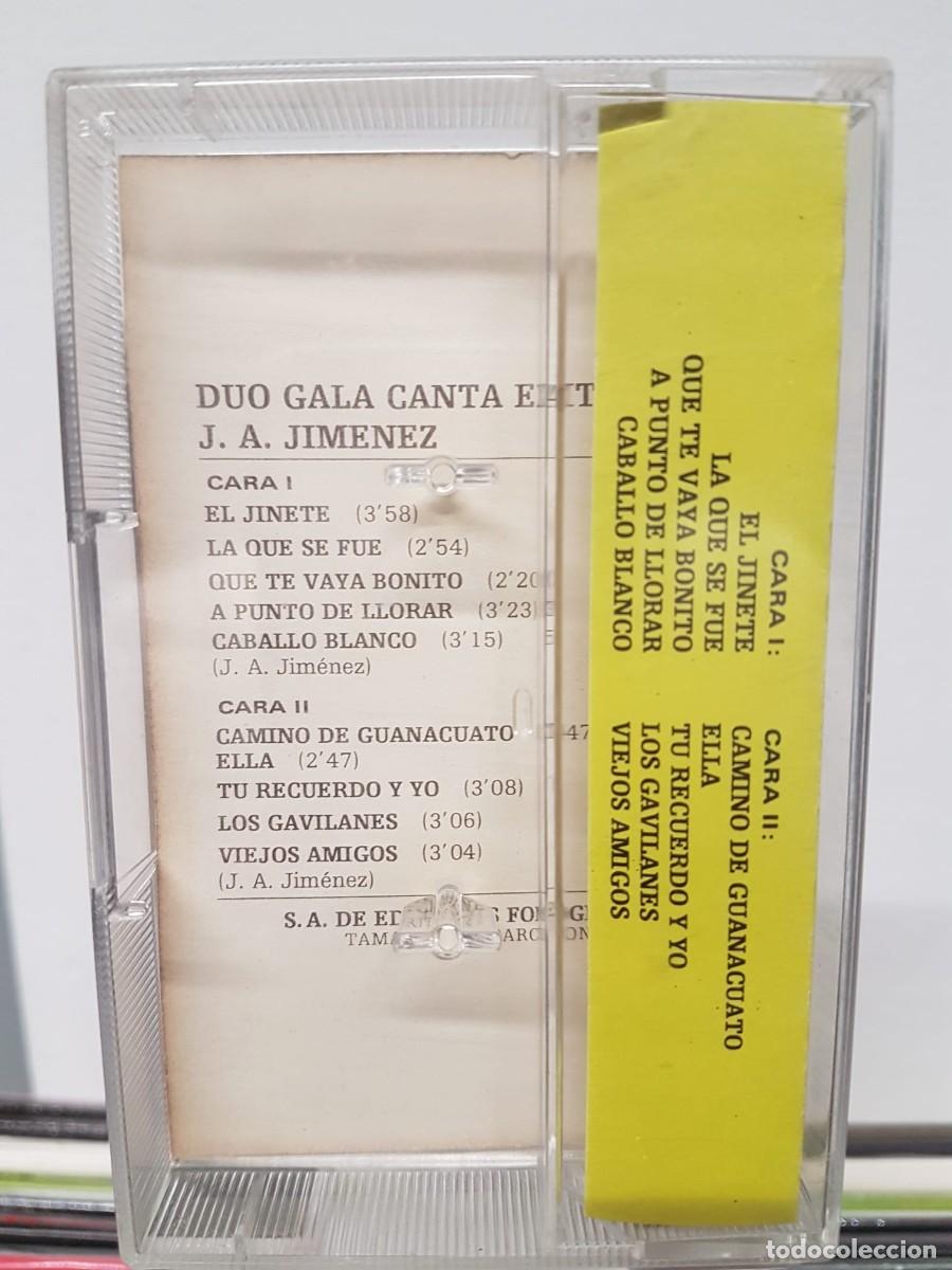 Casetes antiguos: D&uacute;o Gala - Canta &Eacute;xitos de J.A. Jim&eacute;nez 1 (Cassette) - Foto 2