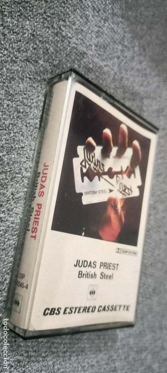 Casetes antiguos: Judas Priest - British Steel . Edici&oacute;n espa&ntilde;ola 1990.