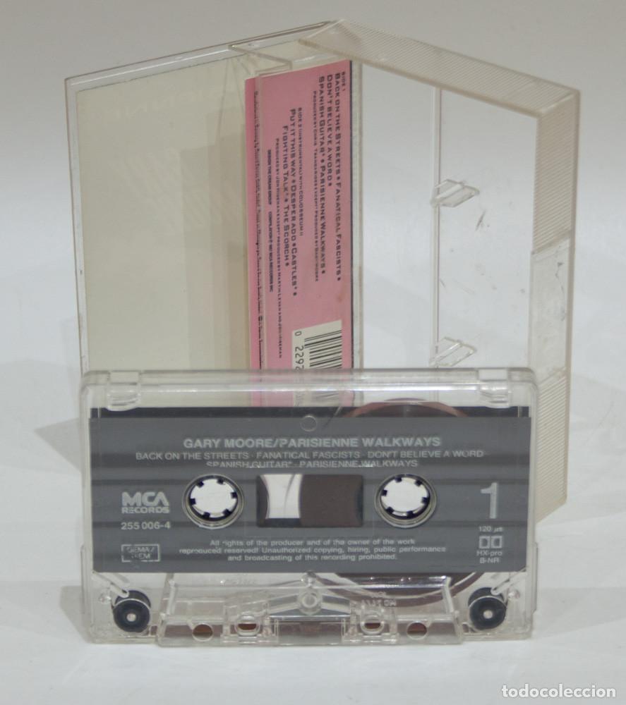 Casetes antiguos: RAREZA. GARY MOORE MISPRESS - MCA 1987 ERROR DE FABRICA. - Foto 2