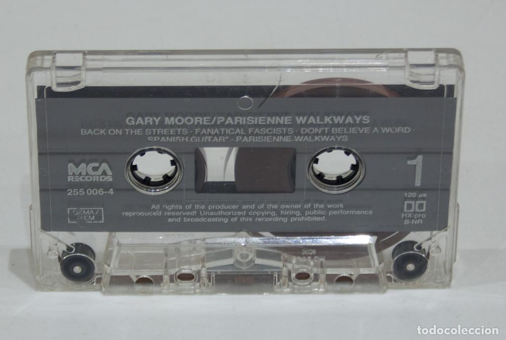 Casetes antiguos: RAREZA. GARY MOORE MISPRESS - MCA 1987 ERROR DE FABRICA. - Foto 3