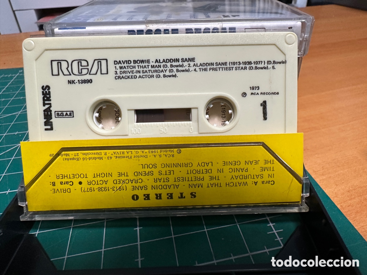 Casetes antiguos: David Bowie - Aladdin Sane (Cassette) - Foto 3