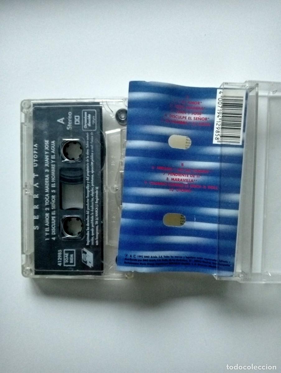 Casetes antiguos: Serrat - Utop&iacute;a (Cass, Album) 1992 - Foto 2