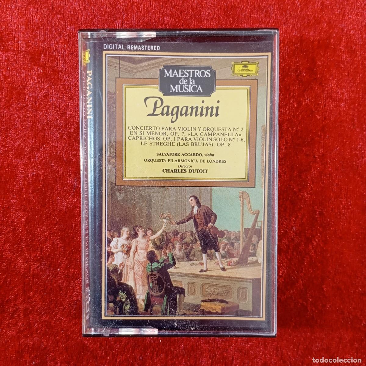 Cassettes Anciennes: PAGANINI - MAESTROS DE LA MUSICA - CASETE - STEREO - 3+1 PISTAS - 1988 - 424 202-4 / 2526