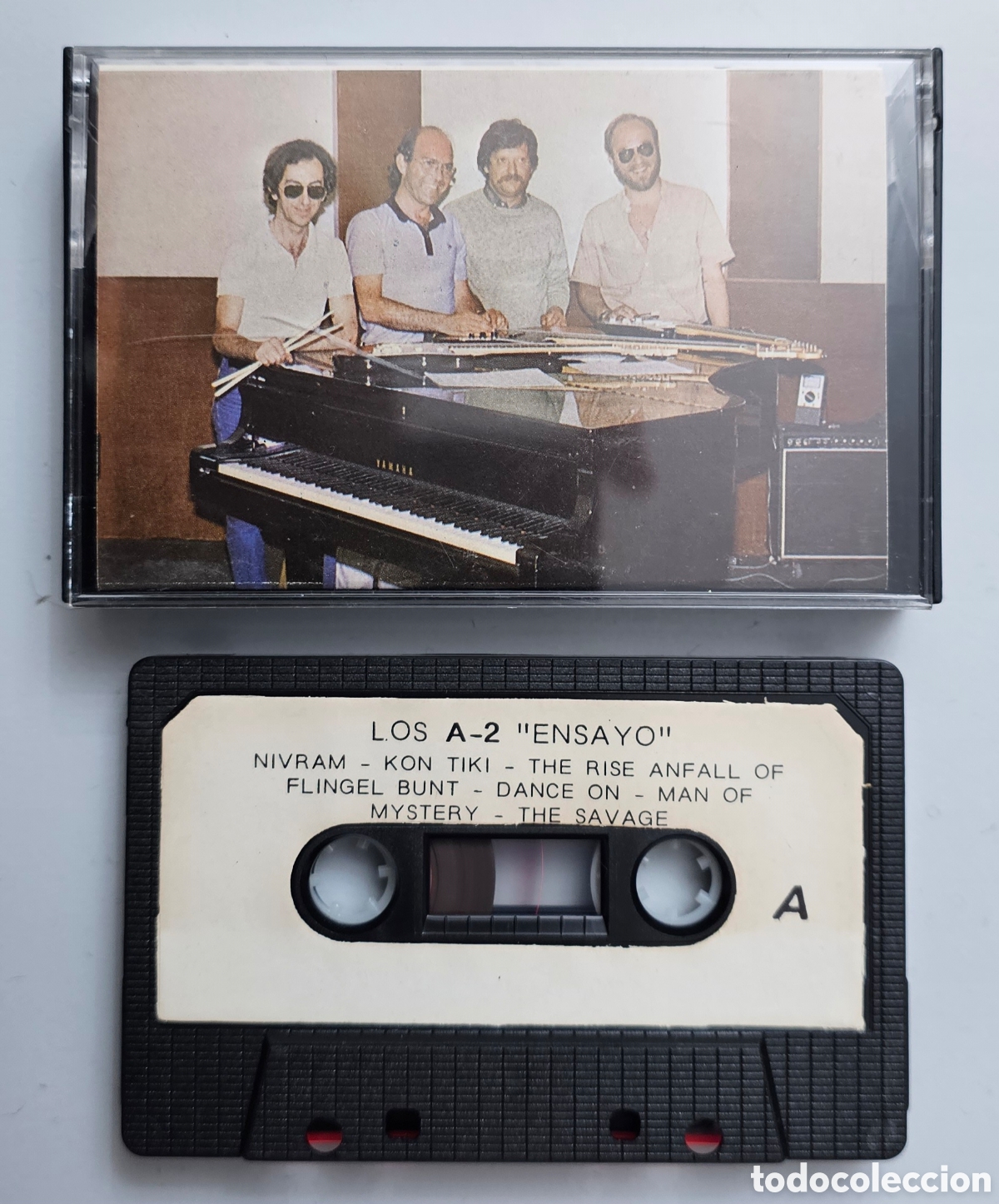 Old Cassettes: CASSETTE LOS A2 - Ensayo (Espa&ntilde;a - Privado - 1985) Top Instro Valencia Charly Buffalo ULTRA RARO