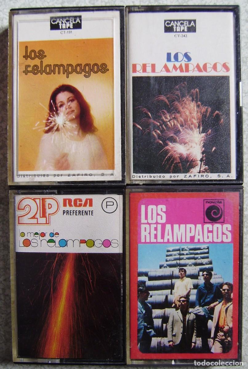 Casetes antiguos: LOTE 4 CASETES DE LOS RELAMPAGOS...OFERTA - Foto 1