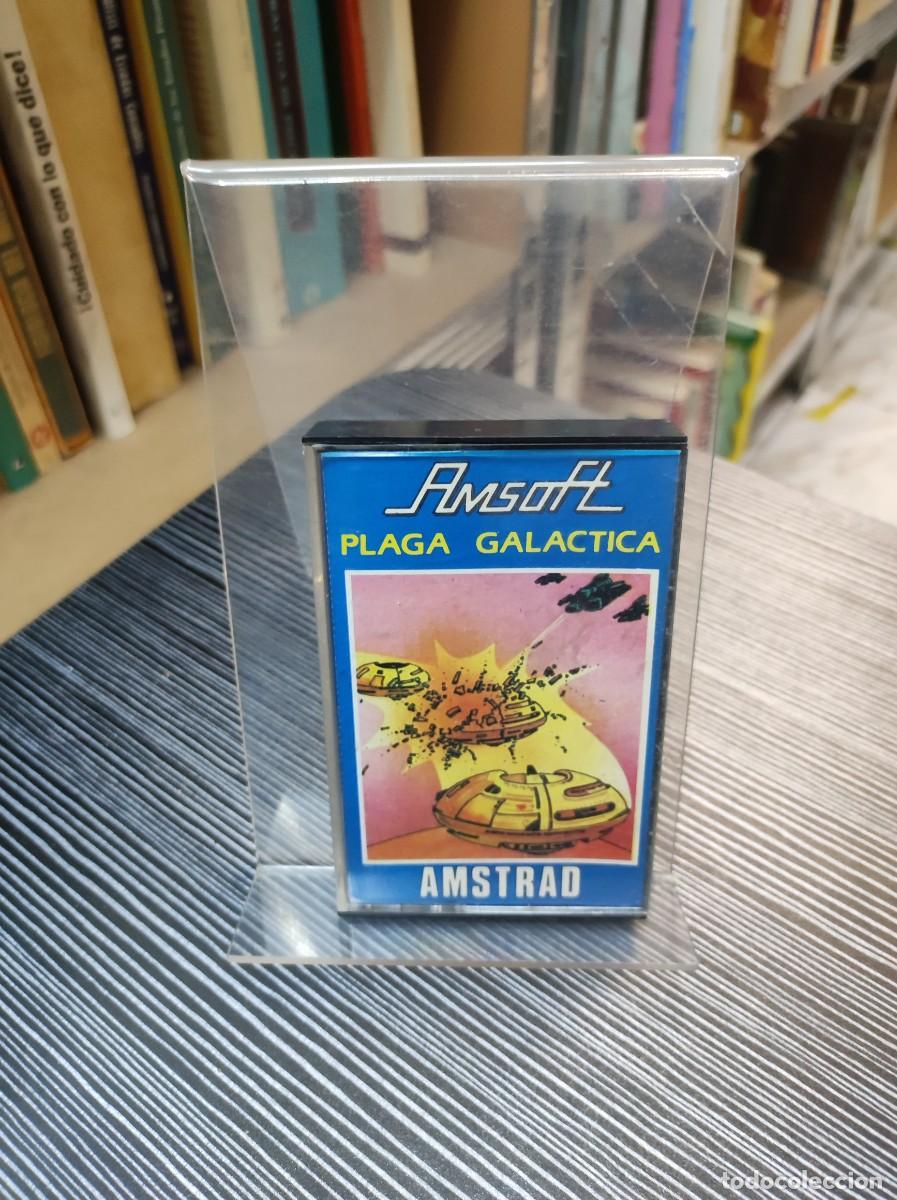 Casetes antiguos: PLAGA GAL&Aacute;CTICA - AMSTRAD CPC - AMSOFT - Foto 1