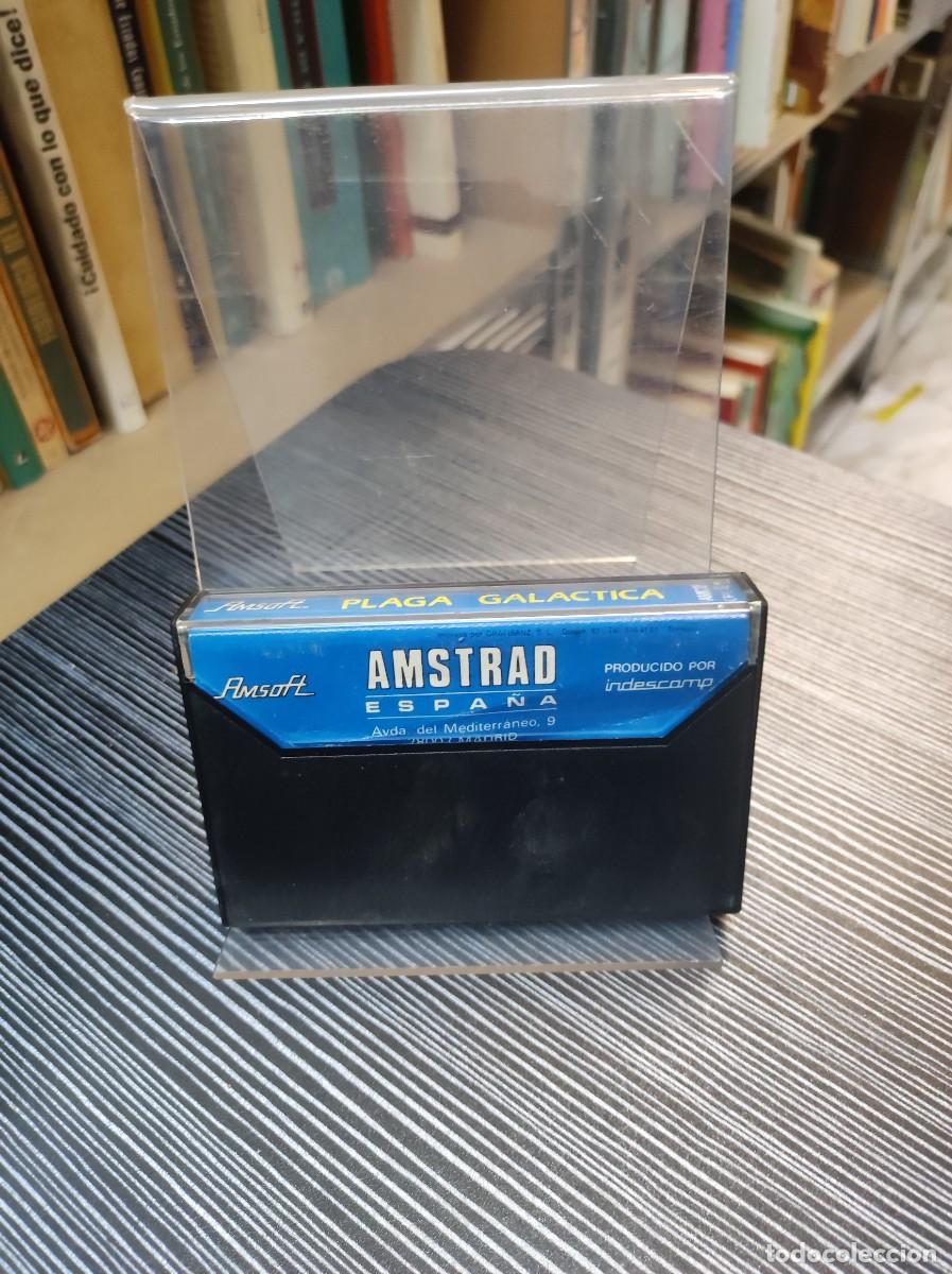 Casetes antiguos: PLAGA GAL&Aacute;CTICA - AMSTRAD CPC - AMSOFT - Foto 2