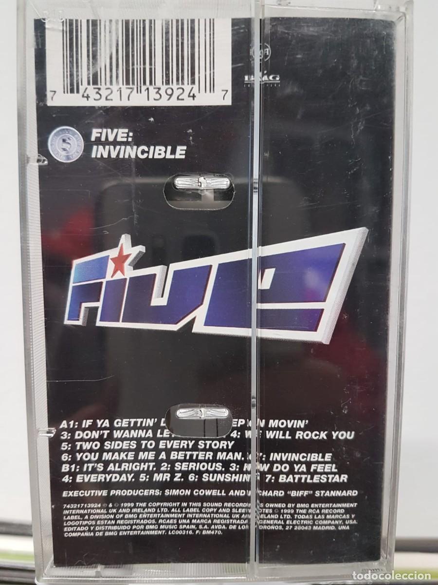 Casetes antiguos: Five - Invincible (Cassette) - Foto 2