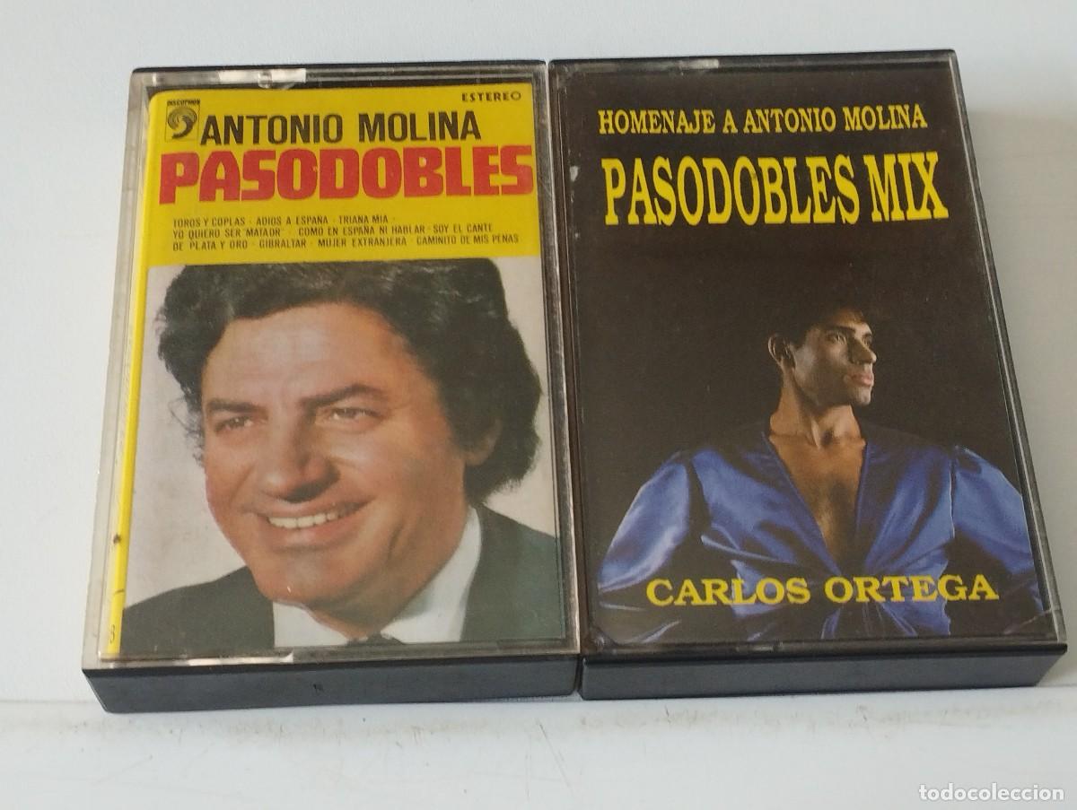Casetes antiguos: 2 CASETES PASODOBLES ANTONIO MOLINA - Foto 1