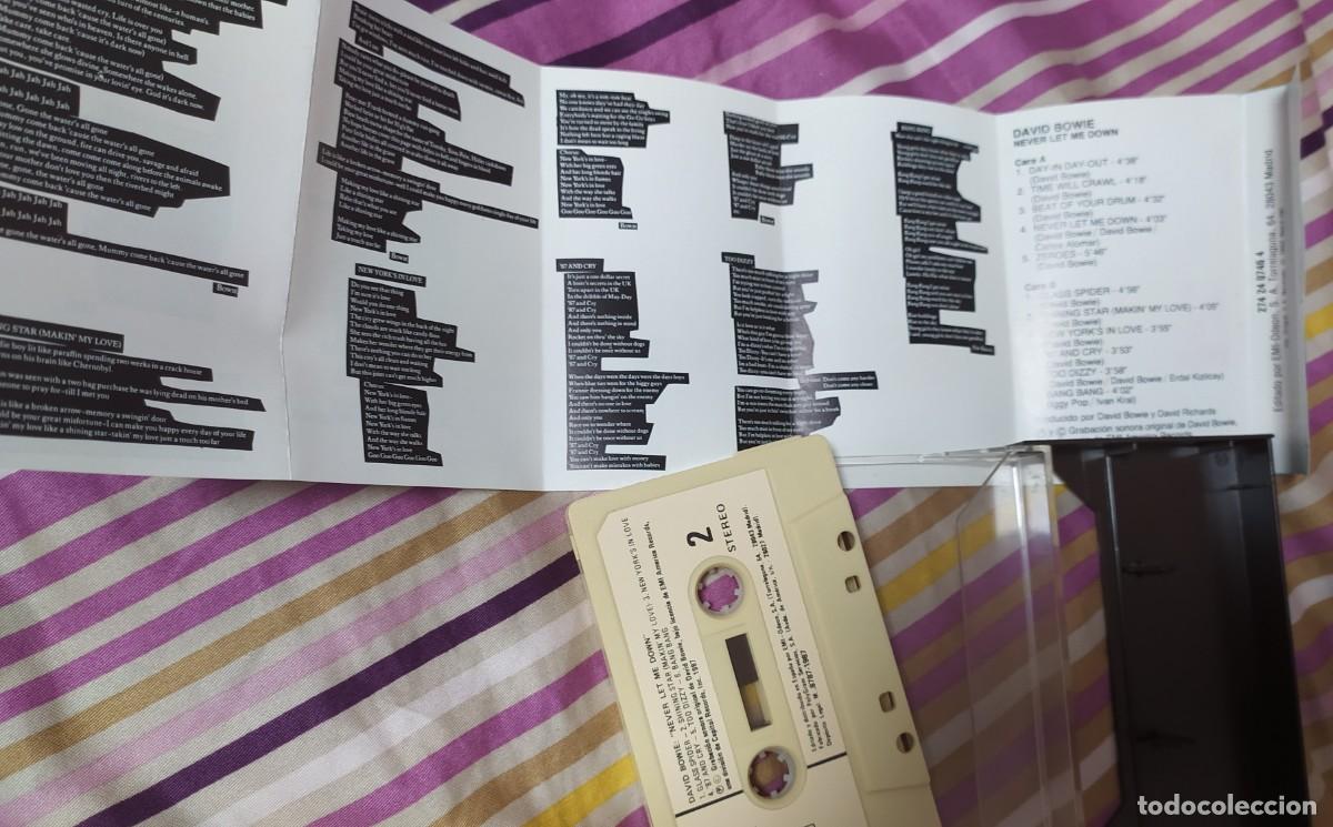 Casetes antiguos: cinta casette: David Bowie. Never let me down - Foto 2