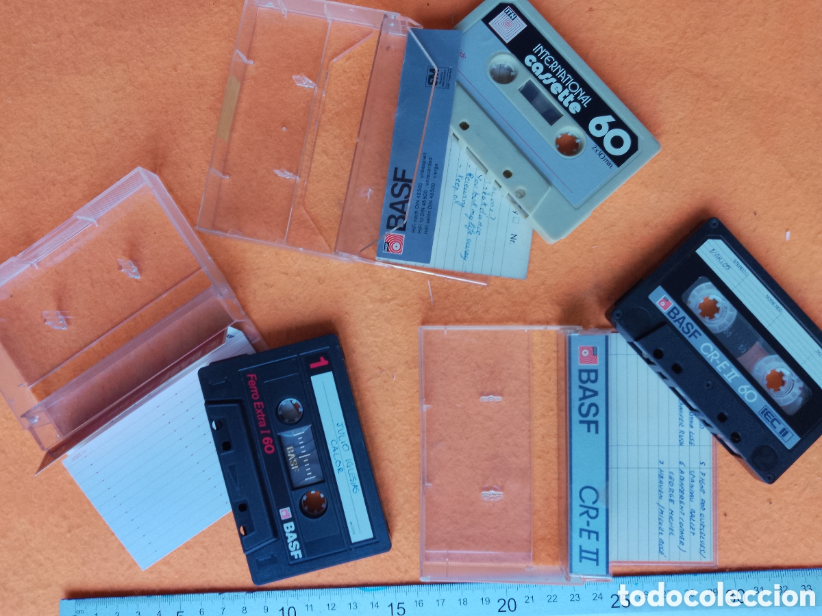 Casetes antiguos: LOTE 3 CINTAS BASF . USADAS - Foto 2