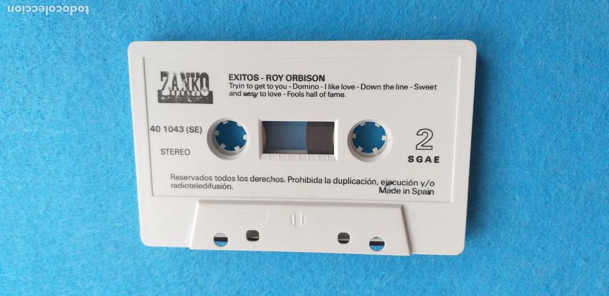 Casetes antiguos: CASETE, CASSETTE. ROY ORBISON. &Eacute;xitos. Versi&oacute;n original - Foto 4