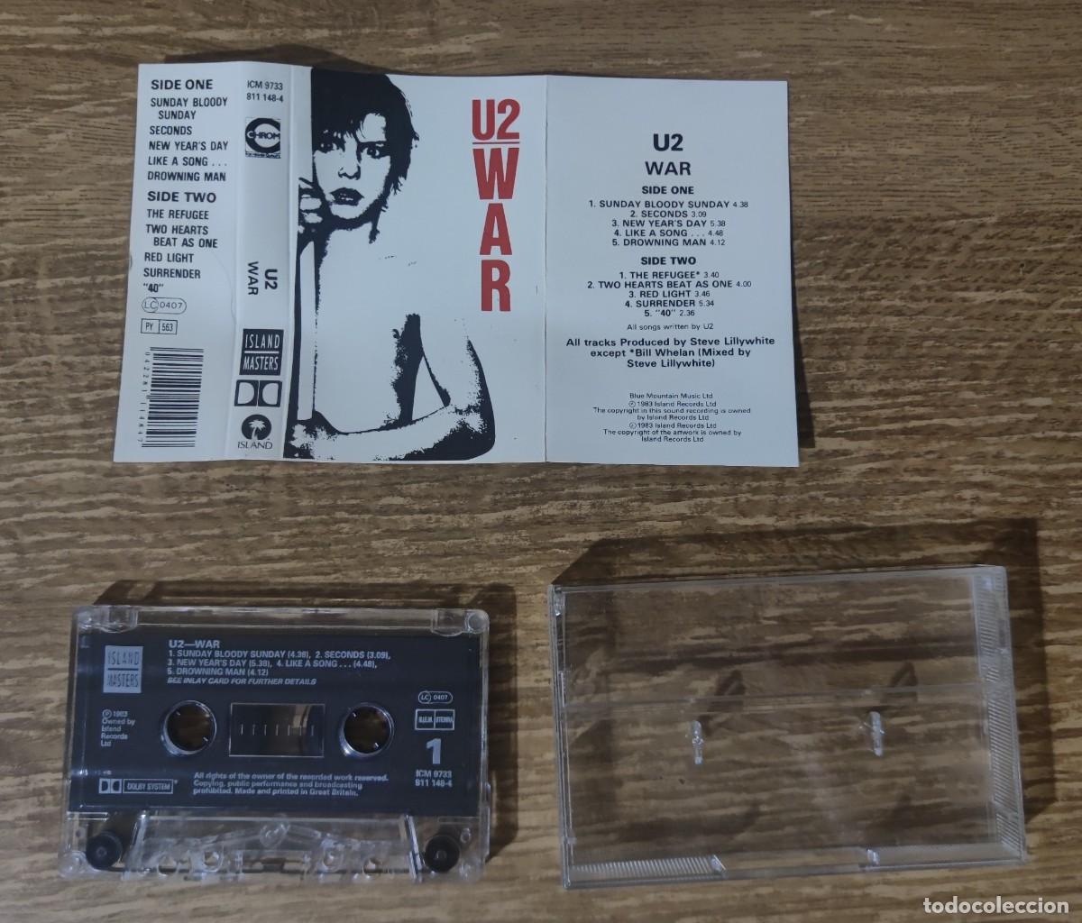 Casetes antiguos: Cassette U2 - War (1980) Edici&oacute;n UK - Foto 2