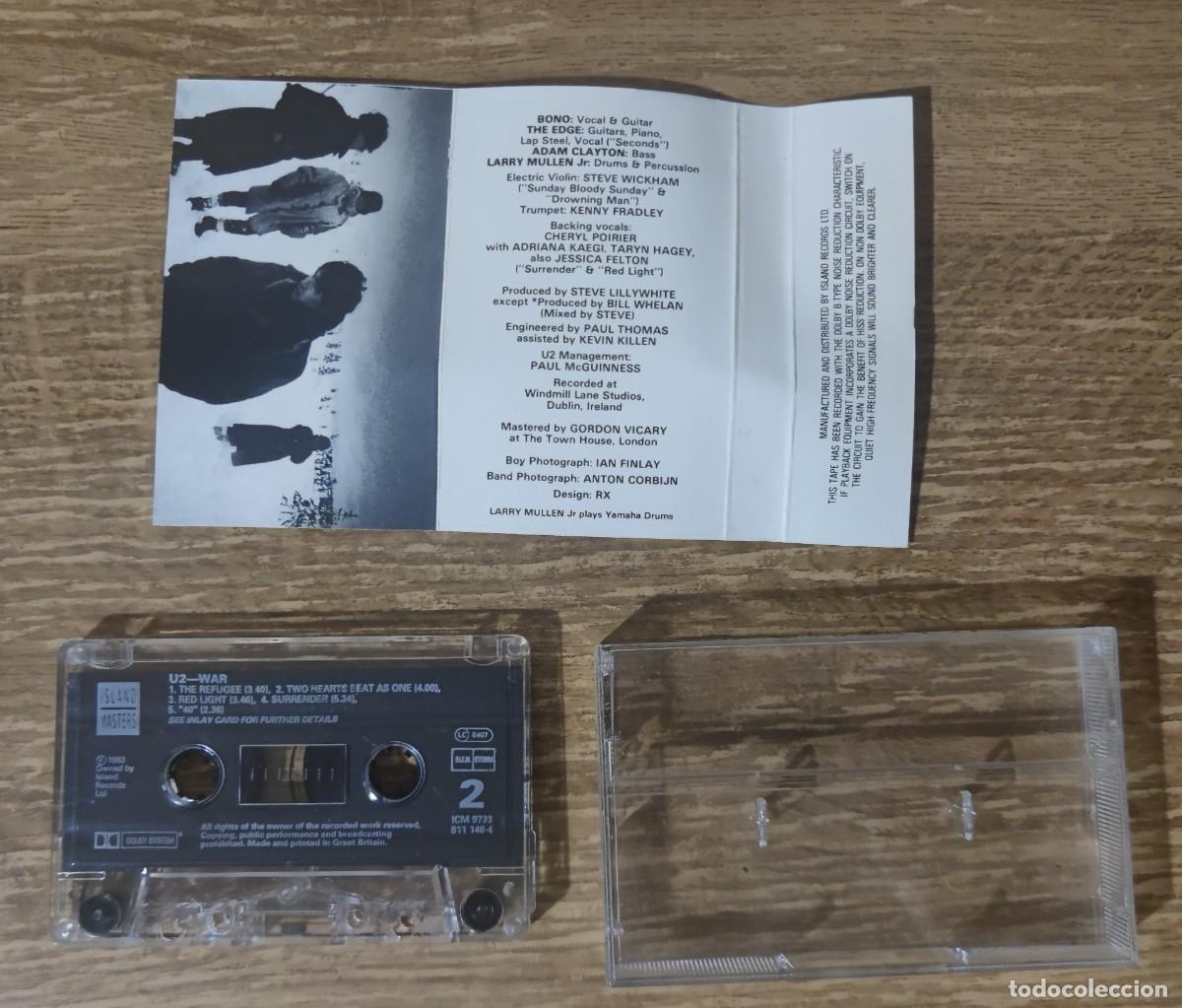 Casetes antiguos: Cassette U2 - War (1980) Edici&oacute;n UK - Foto 3