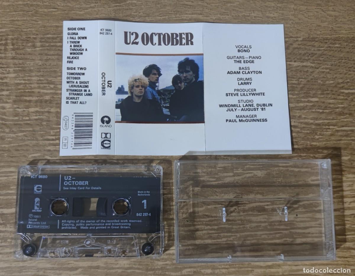 Casetes antiguos: Cassette U2 - October (1981) Edici&oacute;n UK - Foto 3
