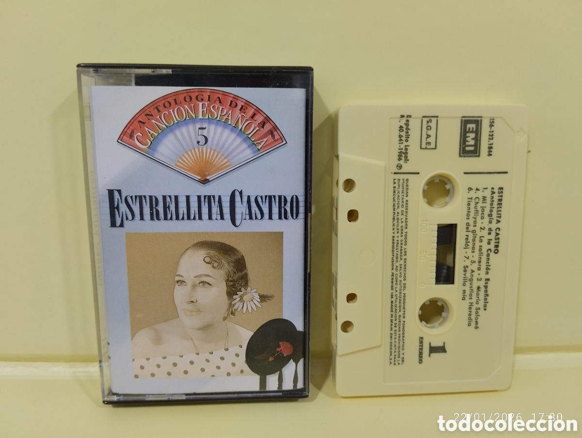 Cassetes antigas: TODO UN CLASICO CINTA CASSETTE ESTRELLITA CASTRO GRABACIONES ORIGINALES
