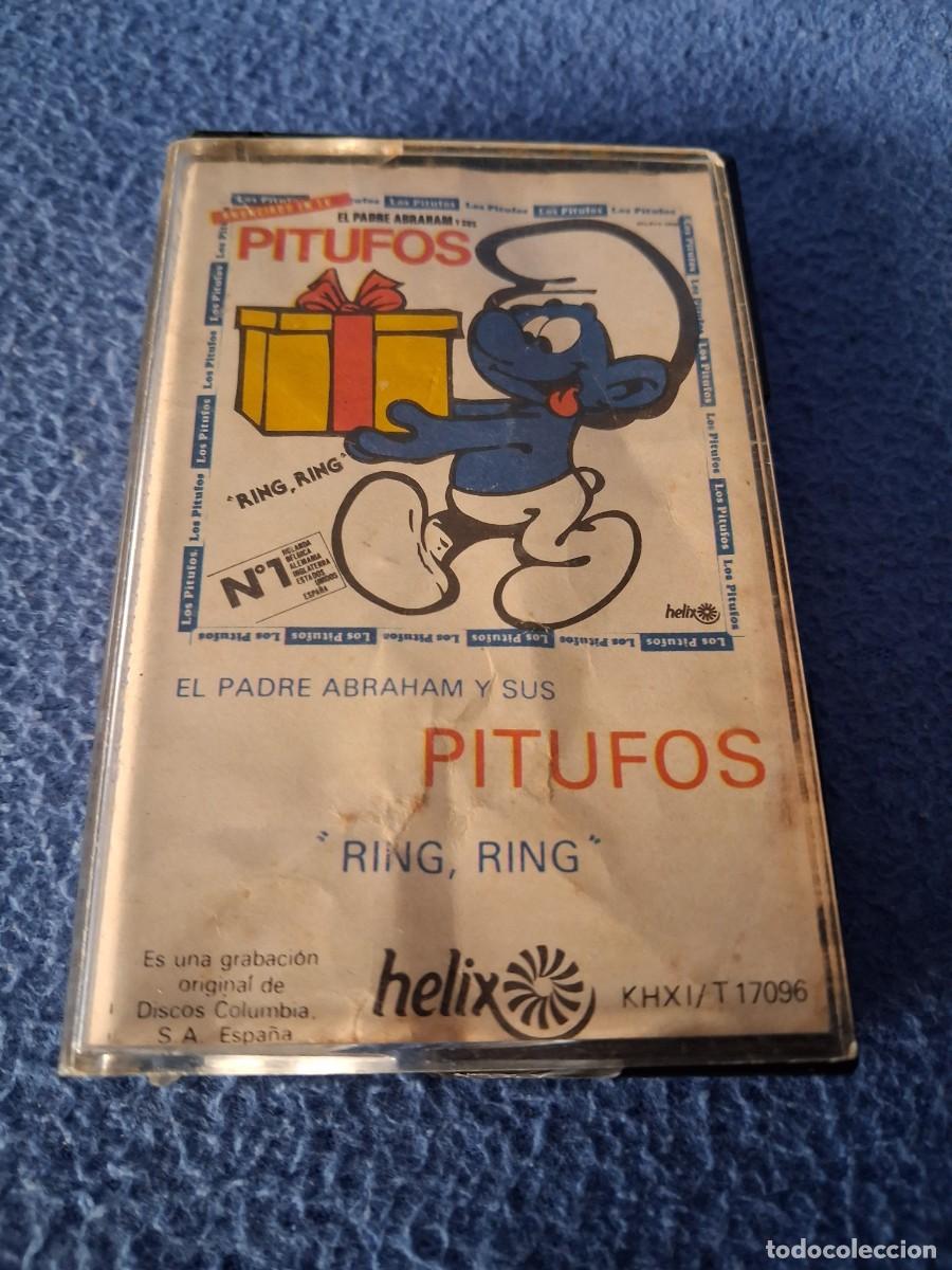 Casetes antiguos: CASET LOS PITUFOS RING RING A&Ntilde;OS 80 ORIGINAL. - Foto 1
