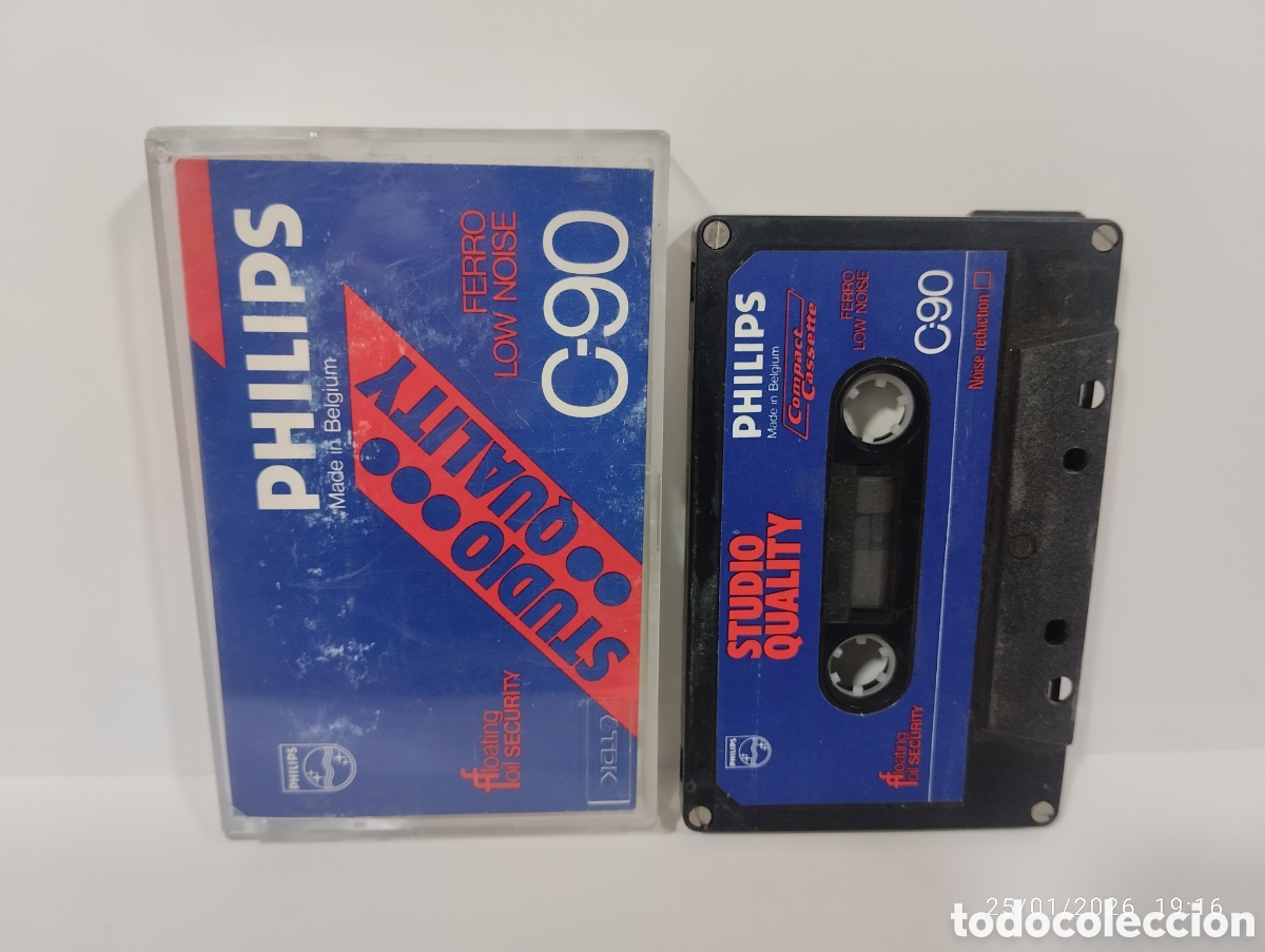 Alte Kassetten: CINTA CASSETTE PHILIPS C 90 STUDIO QUALITY