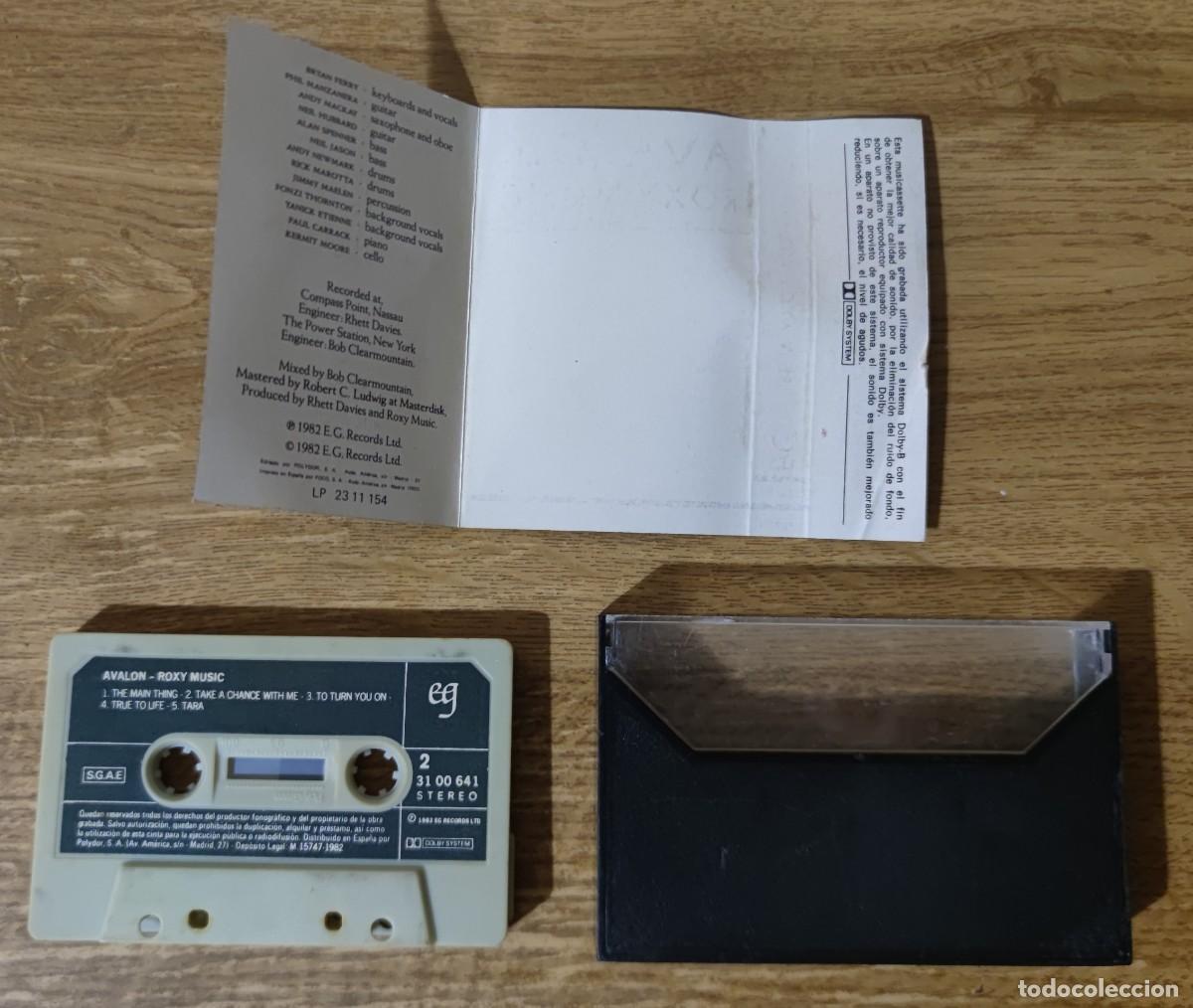 Casetes antiguos: Cassette Roxy Music - Avalon (1982) Ed. espa&ntilde;ola - Foto 3