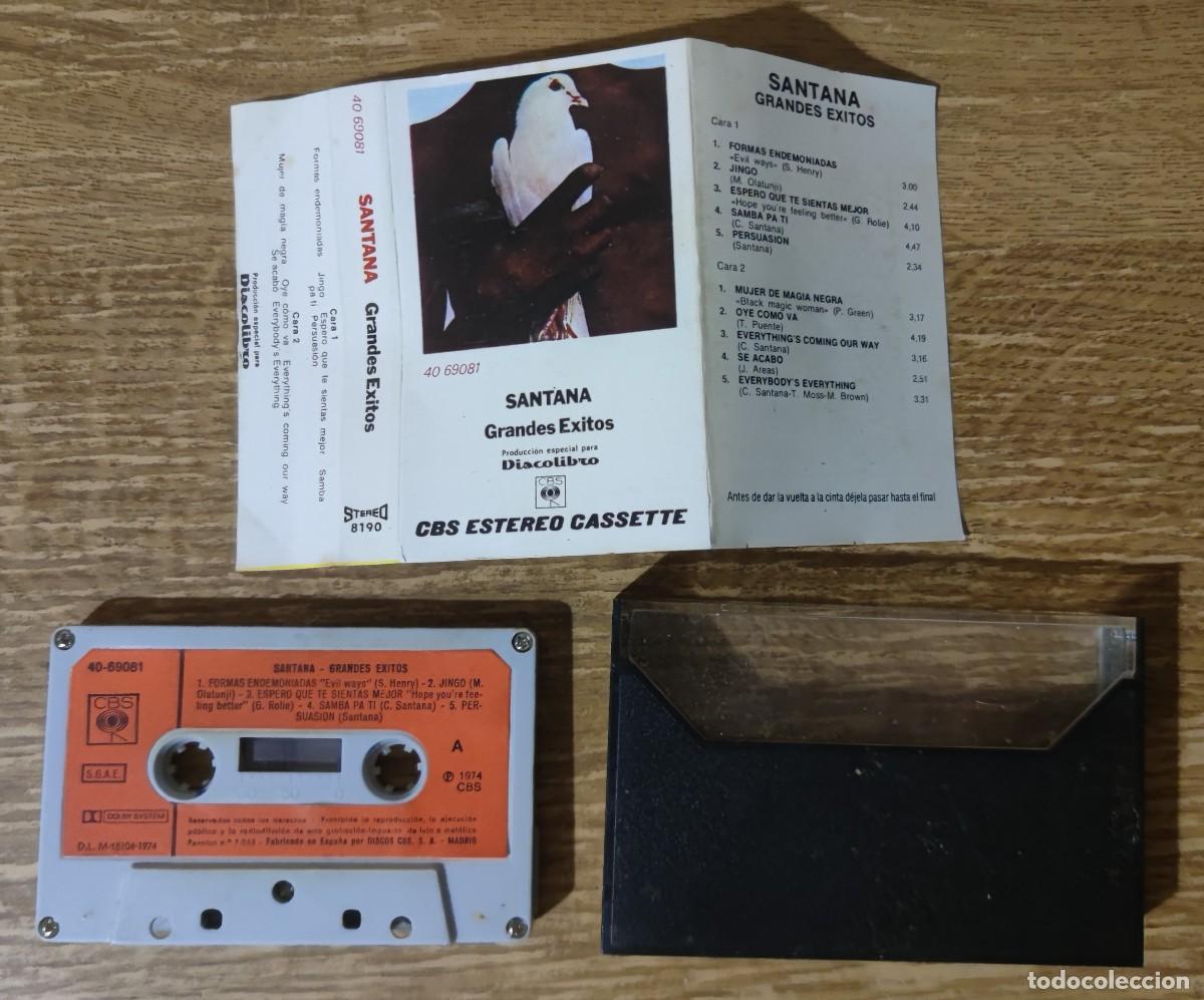Casetes antiguos: Cassette Santana - Grandes &Eacute;xitos (1974) - Foto 2